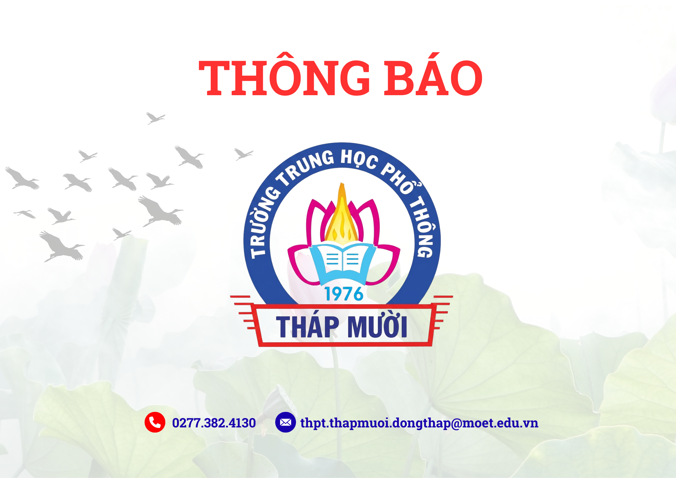 Thông báo số 1